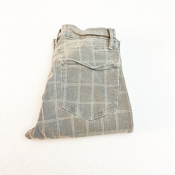 Frame Le Crop Mini Boot Pine Plaid Patterned Denim Jeans Size 26 - Picture 1 of 10